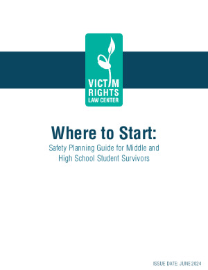 Where to Start: Safety Planning Guide for Middle and High School Student Survivors